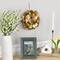 9.75" Beige & Peach Mixed Floral Artificial Spring Wreath